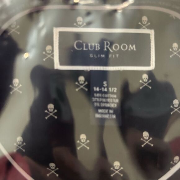 NWT Club Room Men’s slim fit button down shirt size small - Picture 6 of 7